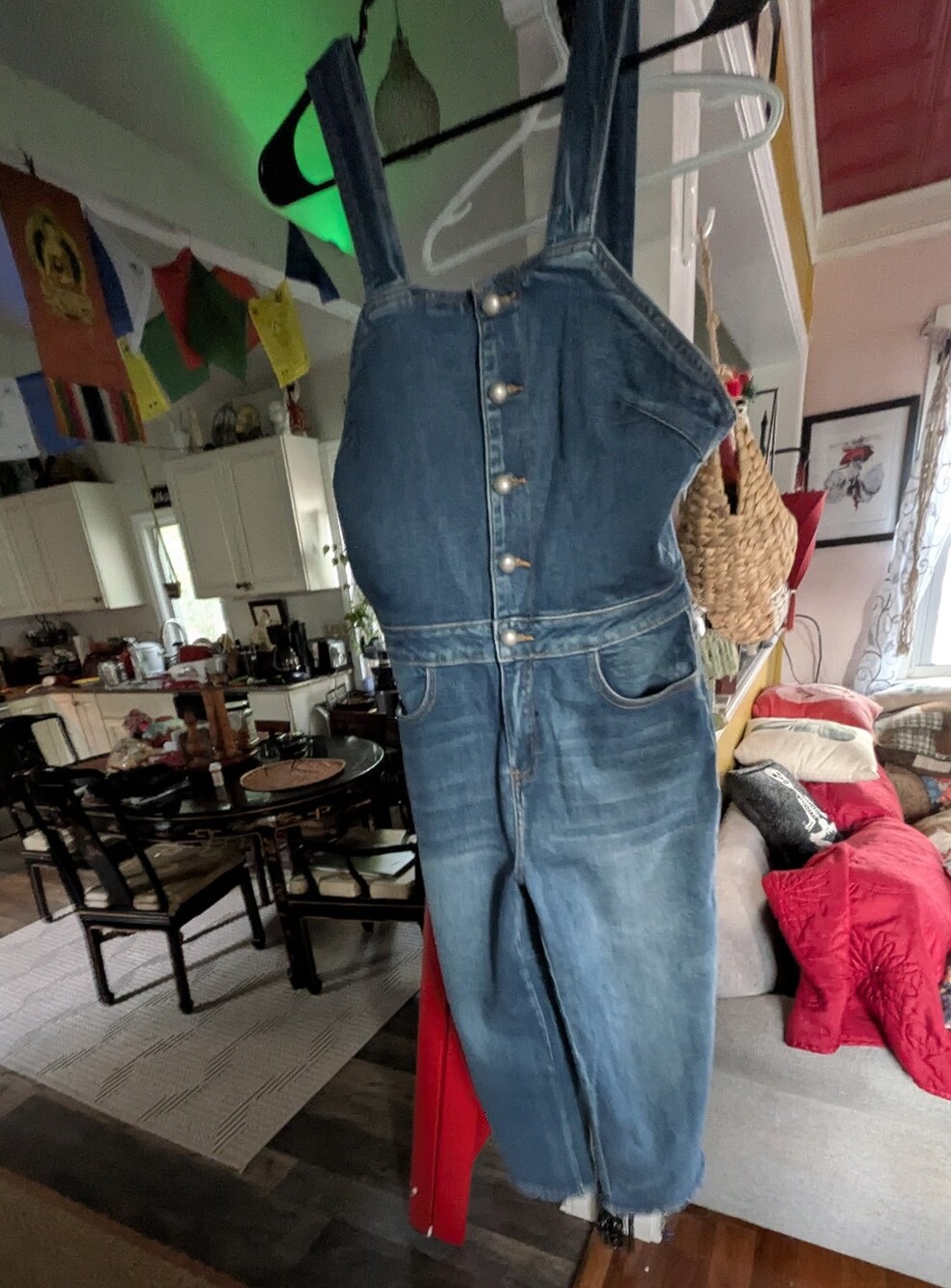New York & Company Blue Denim Men's Overalls